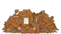 Gingerbread Mansion Falling Apart