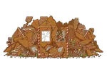 Gingerbread House Falling Apart