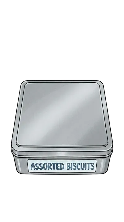 Closed Biscuit Tin
