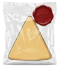 Certified Triangle Shortbread Biscuits in Bag